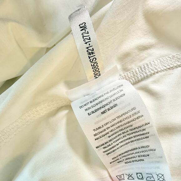 Lysse Off White Shirred Short Sleeve Modal Slimming Shapewear Base Layer Top 1X - Picture 7 of 9